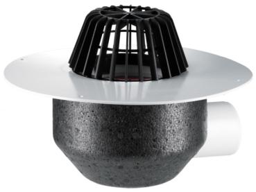 Dachablauf DN110 waagrecht mit PVC-Kragen  HL64P/1